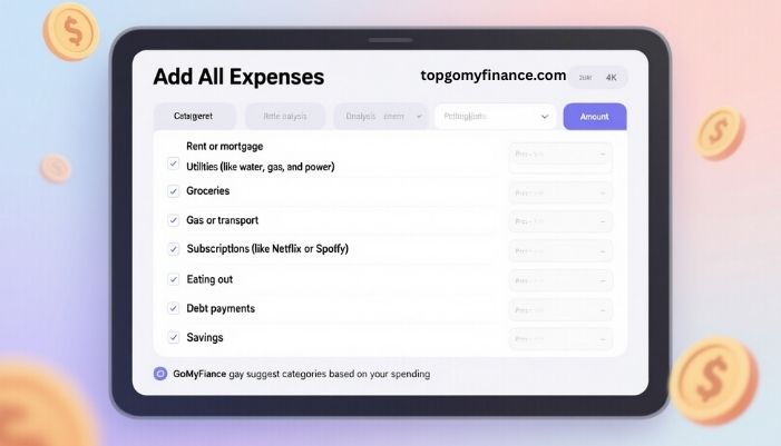 gomyfinance create budget 